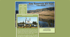Desktop Screenshot of anareservoirrvpark.com